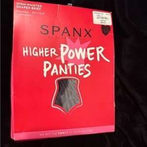 SPANX Red and Black Higher Power Panties Shapewear